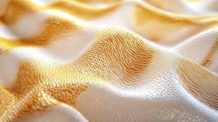 Luxurious Yellow Textile Fabric Surface Pattern Decoration