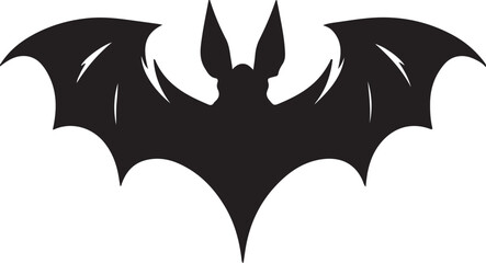 A simple Bat vector style with white background