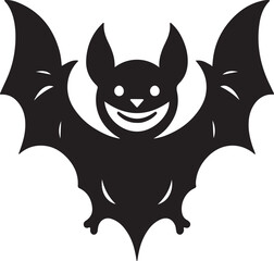 A simple Bat vector style with white background