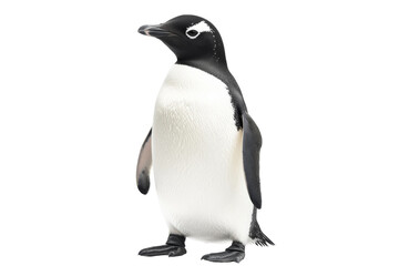 Fototapeta premium Cute penguin standing upright in a playful pose