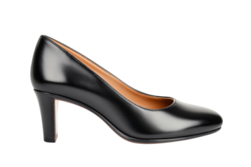 Elegant black high heel shoes