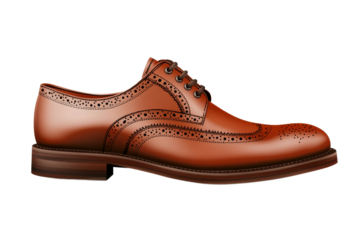 Classic brown dress shoe design in sleek style