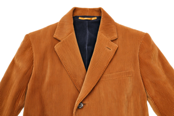 Corduroy blazer in warm brown color for fall