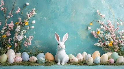 Easter bunny backdrop
