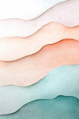 Soft, flowing waves of color create serene, harmonious atmospher