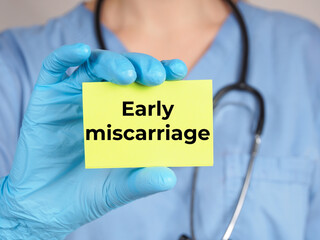 Early miscarriage names diagnoses medical background