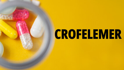 Crofelemer text title drugs tablets medications for intestinal diseases