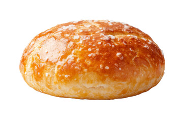 Freshly baked bread roll with golden crust