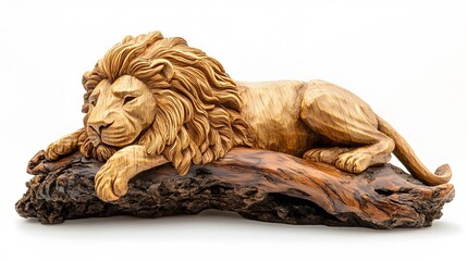 Animals, Lion, Carving, Wood Sculpture, Abstract Image, Texture, Pattern Background, Wallpaper, Smartphone Cover and Screen, PC, Laptop, 9:16 and 16:9 Format