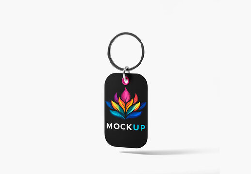 Metal Keychain Mockup