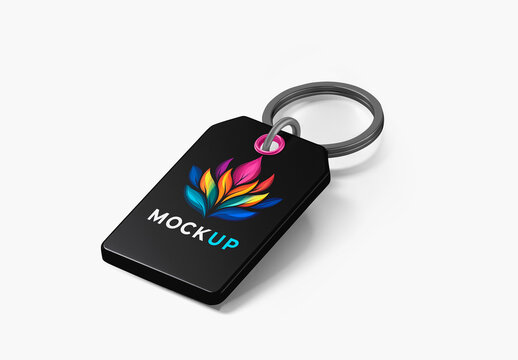 Metal Keychain Mockup