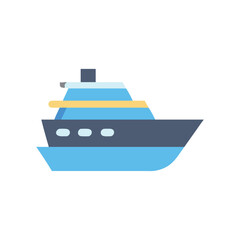 Obraz premium Creative Yacht Icon for Ocean Expeditions