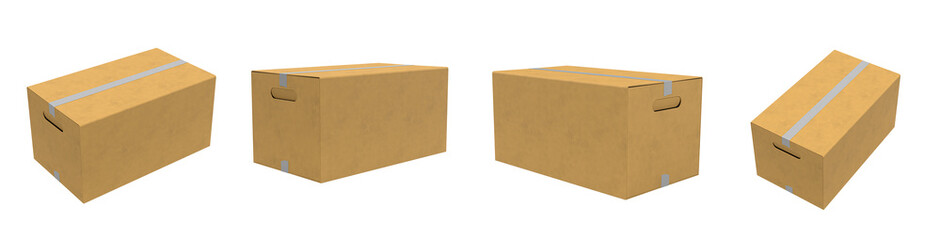 4 closed paper box with ribbon