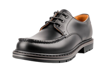 Chic black leather shoes for formal wear