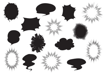 漫画風ふきだしセット
