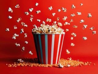 Popcorn Explosion: A Delicious Snack in Motion