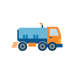  Stylish Street Sweeper Truck Icon for Public Service