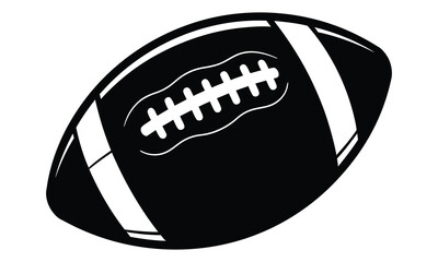 Football icon, American Football, Football Vector, Sports, Vector Illustration isolated on white background. Simple shape for logo design, emblem, symbol, sign, badge, label, stamp, minimalist design.