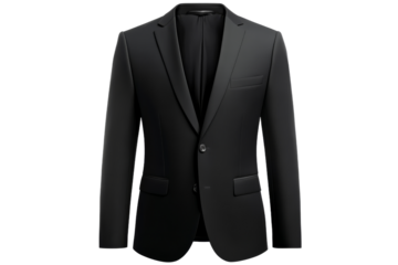 Elegant black blazer suitable for formal occasions
