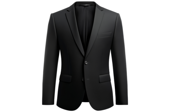 Elegant black blazer suitable for formal occasions
