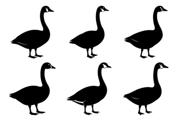 Goose Silhouette Bundle for Bird and Wildlife Designs