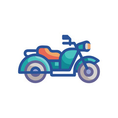 Fototapeta premium Adventurous Sidecar Motorcycle Icon for Rides