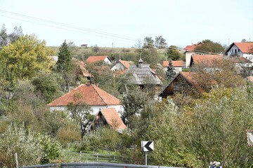Village in the mountains in Serbia 