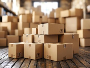 Stacking Cardboard Boxes Efficiently in Warehouses