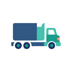  Robust Semi Truck Icon for Freight Transport
