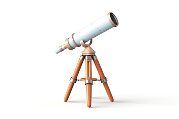 Telescope white background technology binoculars.