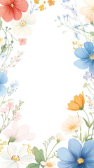 春のフラワーフレーム