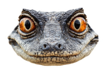 Close up of a fascinating lizard with unique eyes