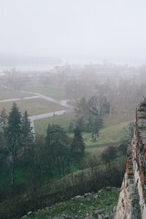fog in the mountainsthe park in Belgrade 