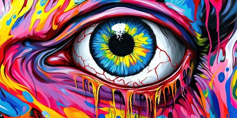 colorful eyeball