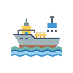  Robust Oil Tanker Ship Graphic for Energy Sector