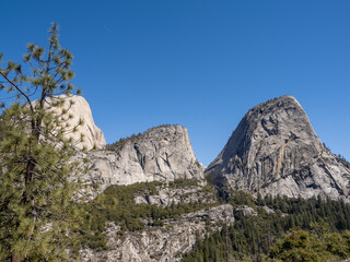 Scenic views in Yosemite.