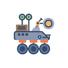  Mars Rover Icon for Space Exploration