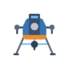 Fototapeta premium Lunar Module Icon for Space Exploration