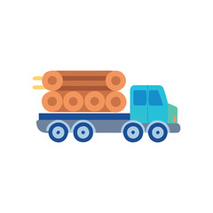  Logging Truck Icon for Timber Transport