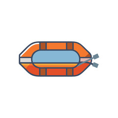  Vector Icon of Lifeboat for Safety
