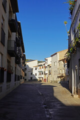 An old street in Finestrat village,  near Benidorm, Spain  