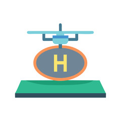  Helicopter Landing Pad Icon for Aerial Services