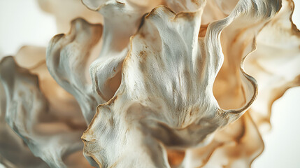Abstract organic shapes with subtle textures, flowing forms, and soft natural light. Earthy elegance.