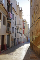 Obraz premium An old street in Finestrat village, near Benidorm, Spain 