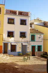 Fototapeta premium An old street in Finestrat village, near Benidorm, Spain 