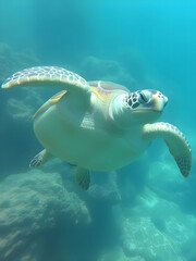 Chelonia mydas -Green sea turtle from the island of Cyprus
