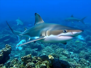 Small Fish with Ambitions of a Big Shark - Business Concept