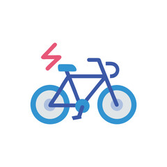 Fototapeta premium Electric Bicycle Icon for Modern Travel