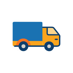 Fototapeta premium Vector Icon of Delivery Van for Transport