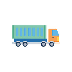  Container Truck Icon for Freight Transport